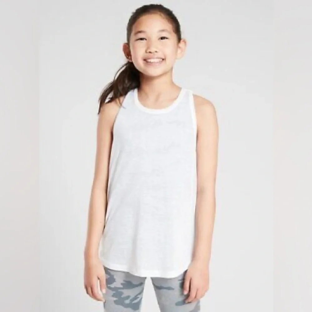 ATHLETA GIRL TIE BREAKER TANK in camo size M 8-10